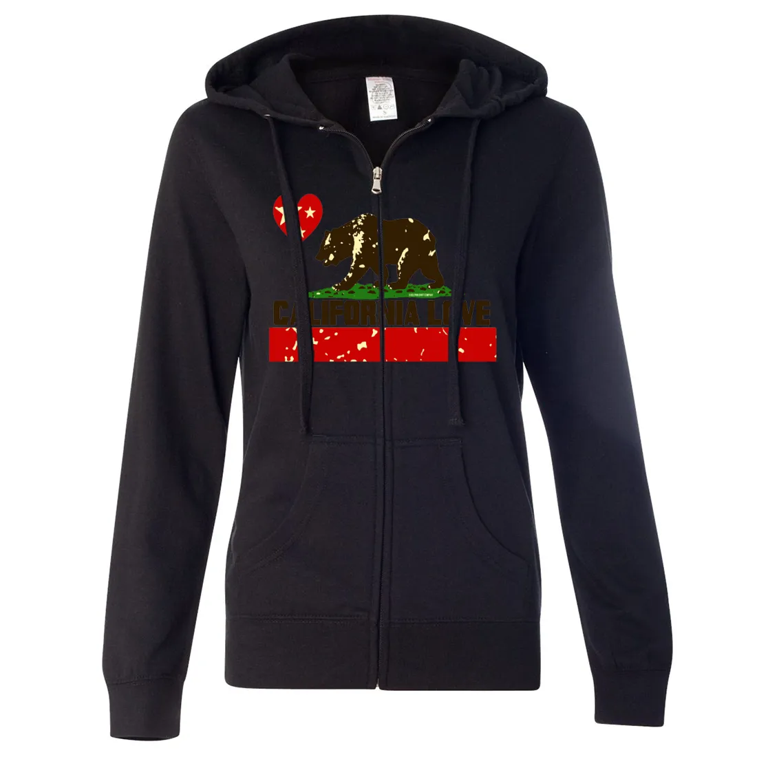 California Love Ladies Zip-Up Hoodie