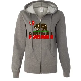 California Love Ladies Zip-Up Hoodie