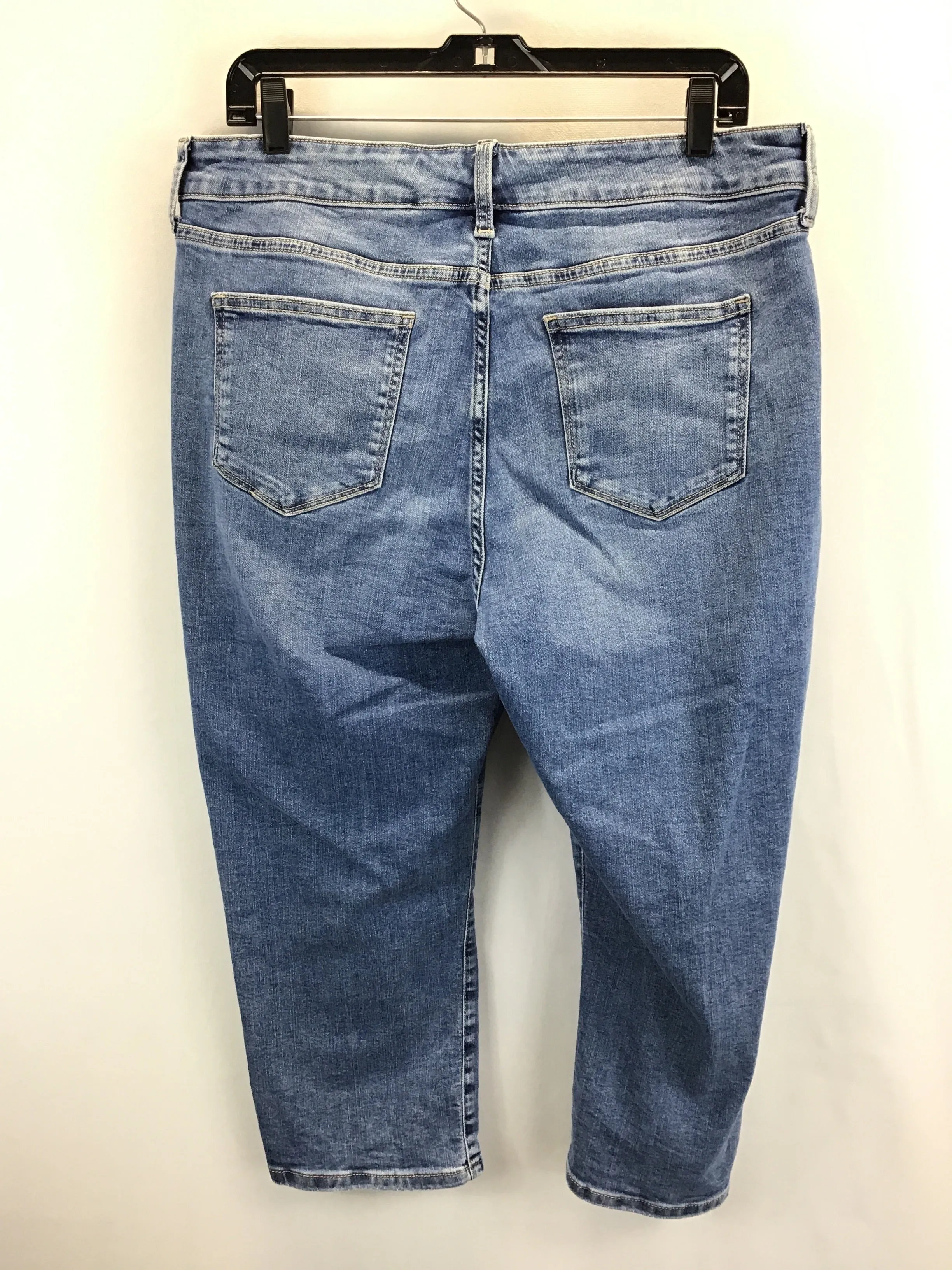 Capris By St Johns Bay In Blue Denim, Size: 14