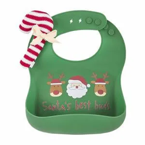 Christmas Silicone Bib Set