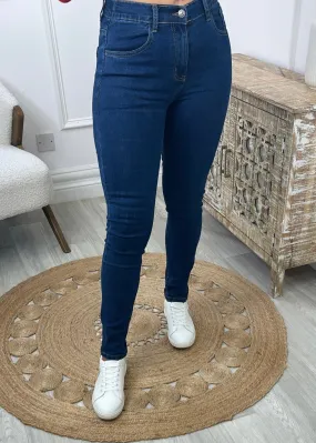 Clarita Blue High Waisted Jeans