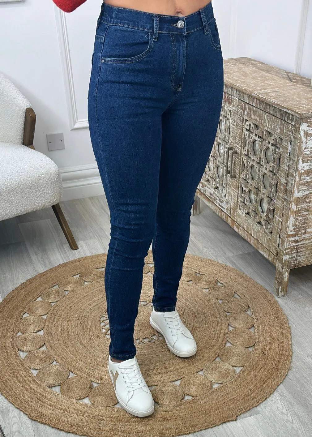 Clarita Blue High Waisted Jeans