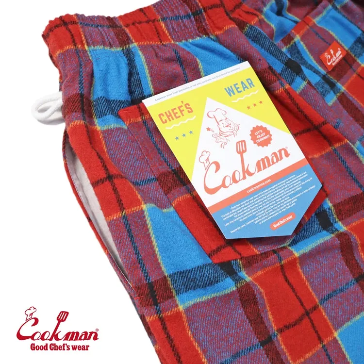 Cookman Chef Pants - Woolmix Tartan : Original Red