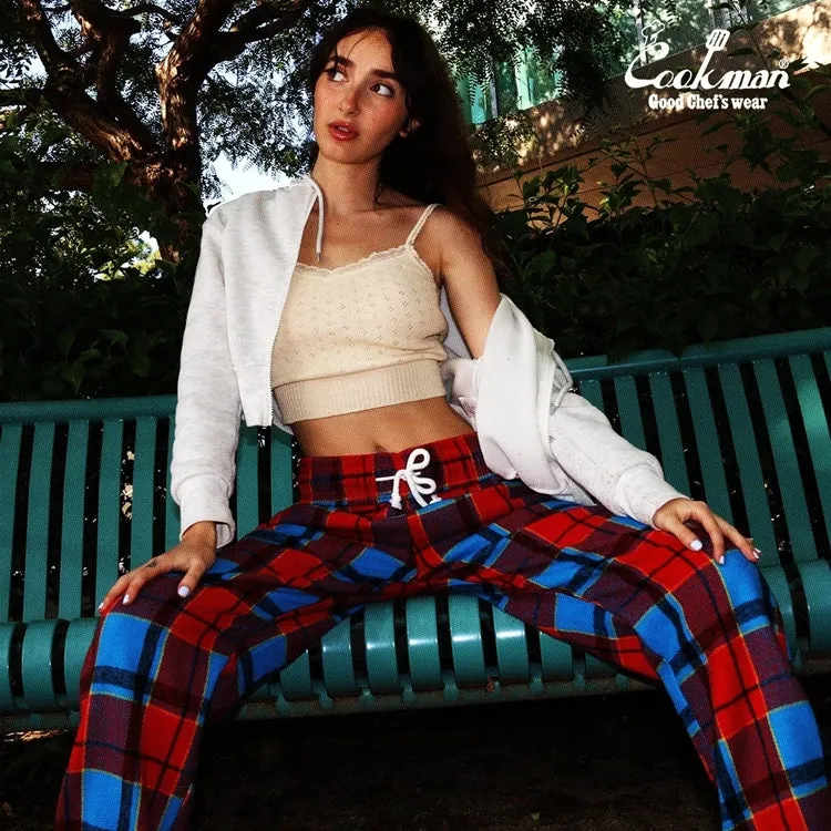 Cookman Chef Pants - Woolmix Tartan : Original Red