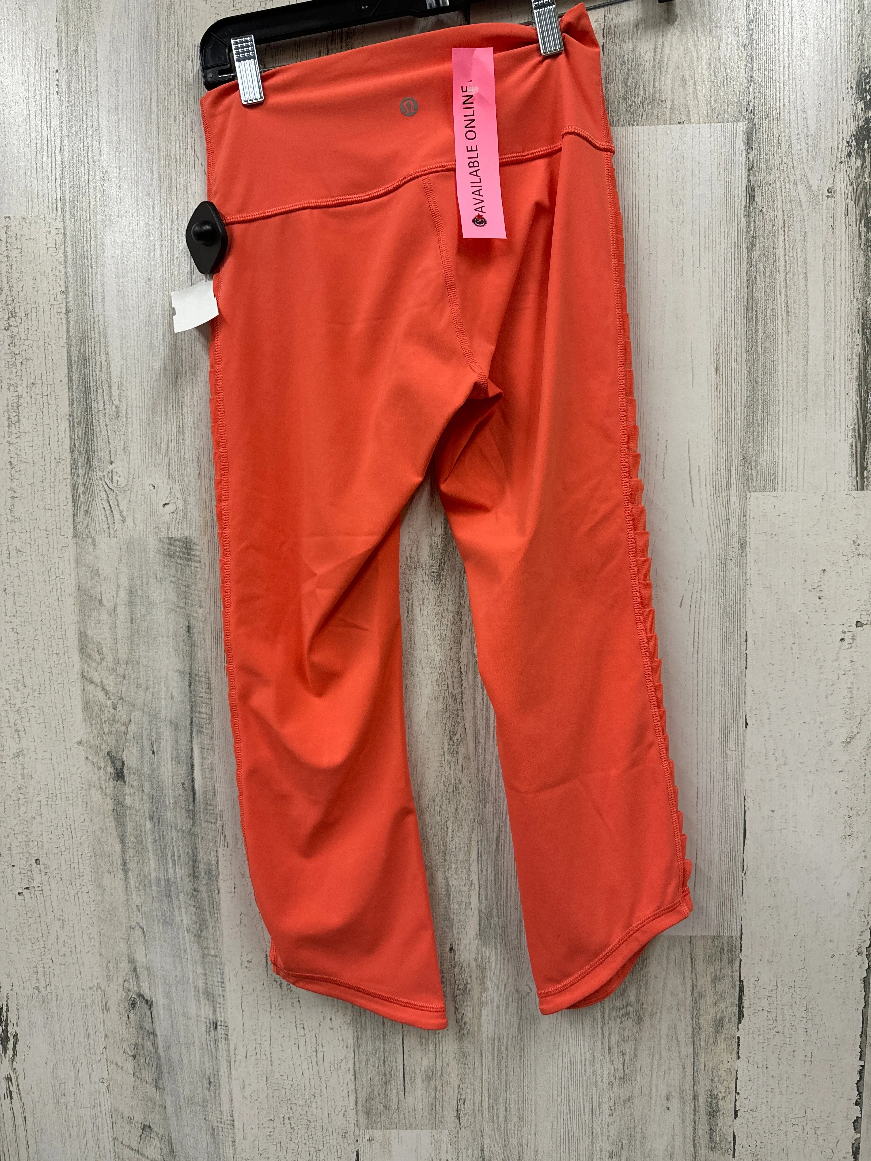 Coral Athletic Capris Lululemon, Size 4