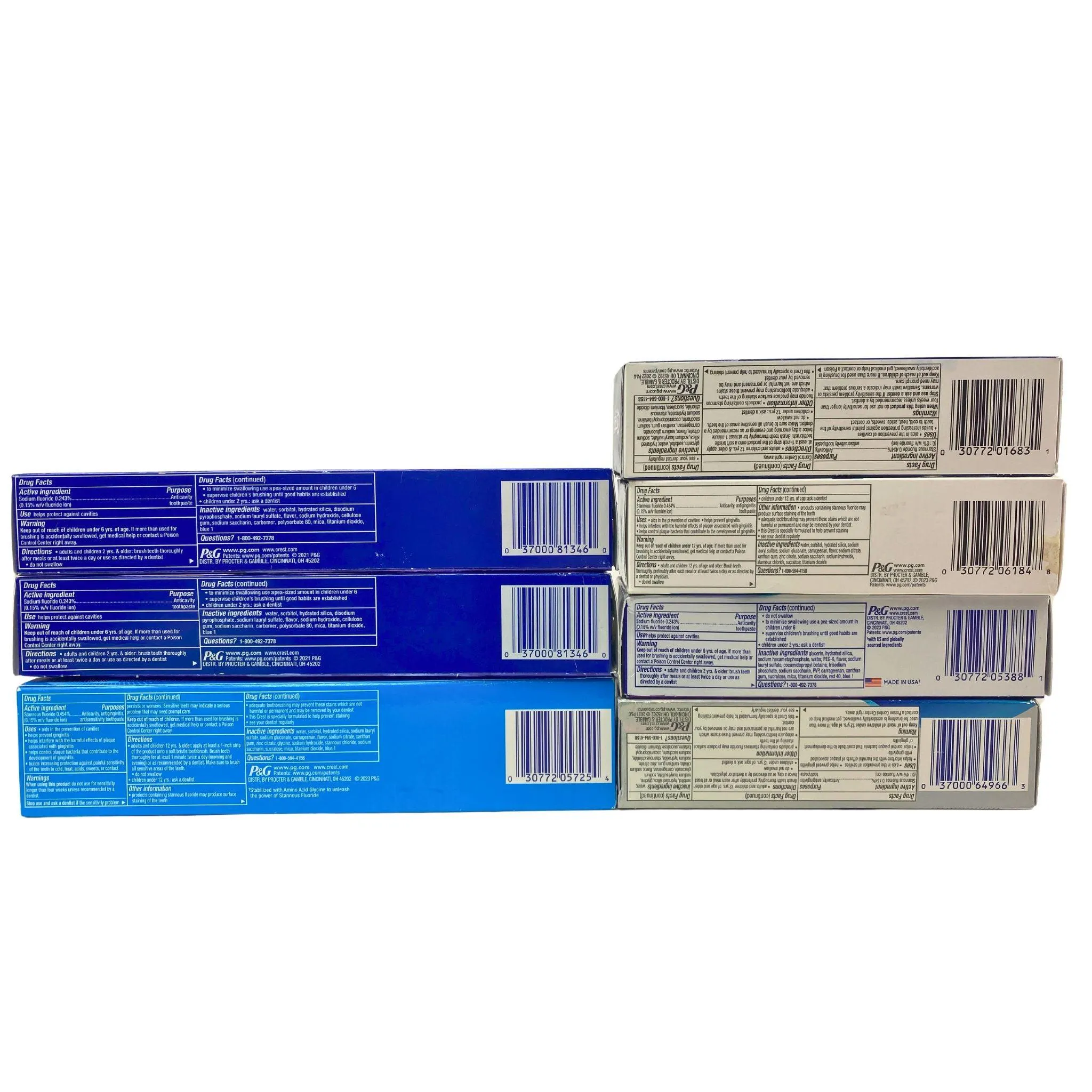 Crest Assorted Toothpaste Mix (50 Pcs Lot)