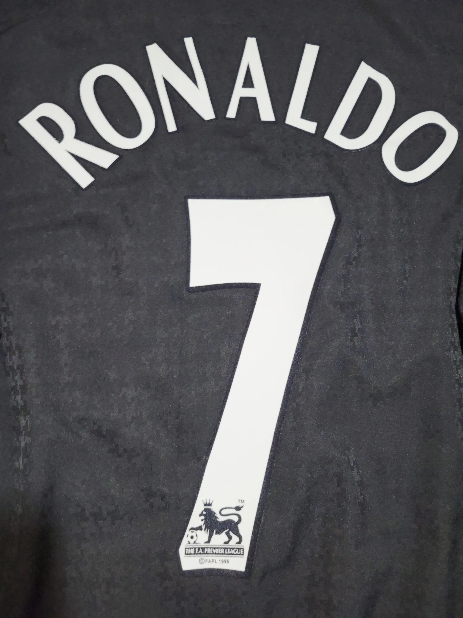 Cristiano Ronaldo Manchester United 2004-2005 XL Away STAND UP SPEAK UP Jersey Shirt