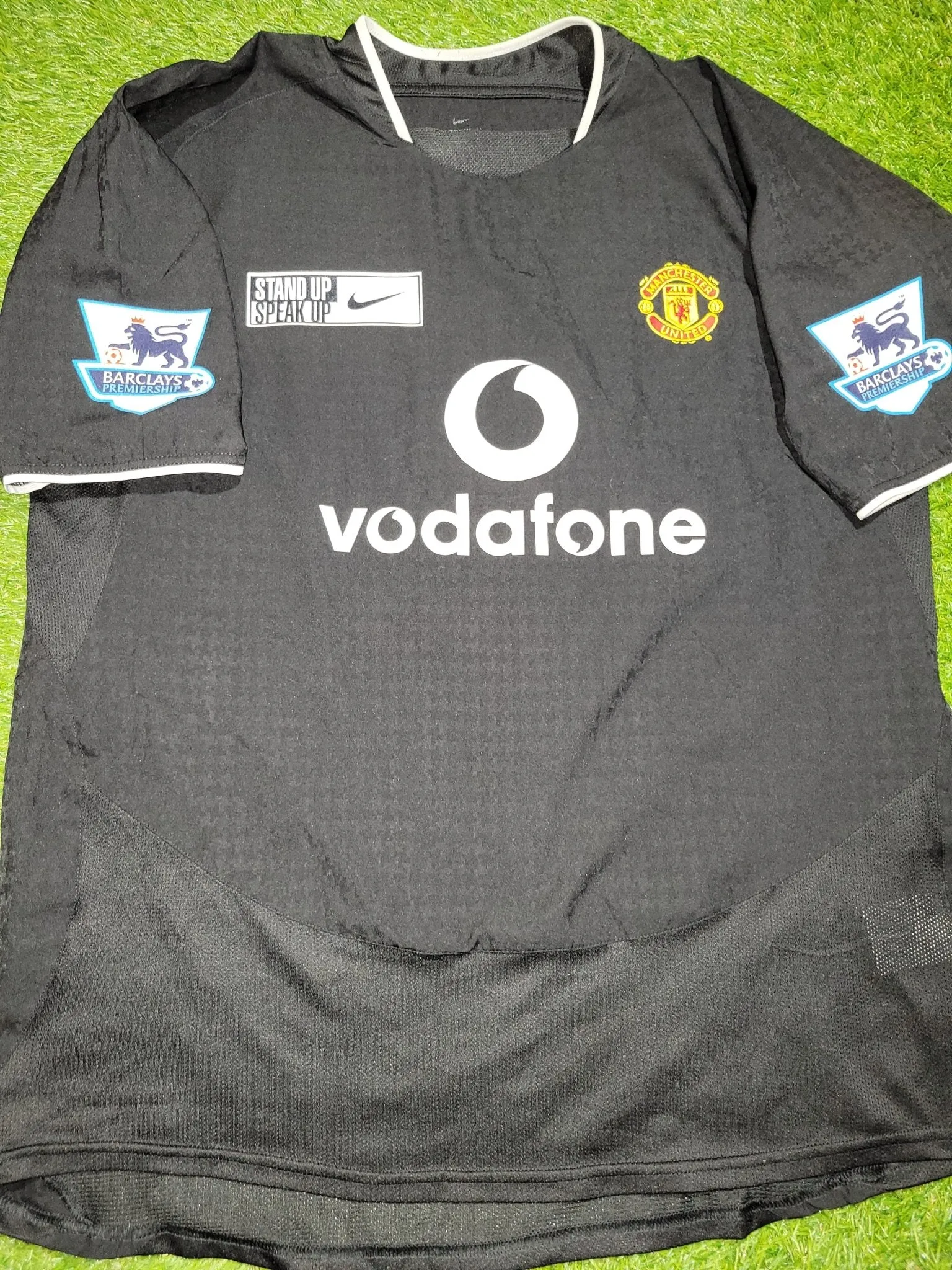 Cristiano Ronaldo Manchester United 2004-2005 XL Away STAND UP SPEAK UP Jersey Shirt