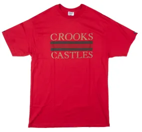 CROOKS & CASTLES GRAPHIC T-SHIRT RED - C2060712