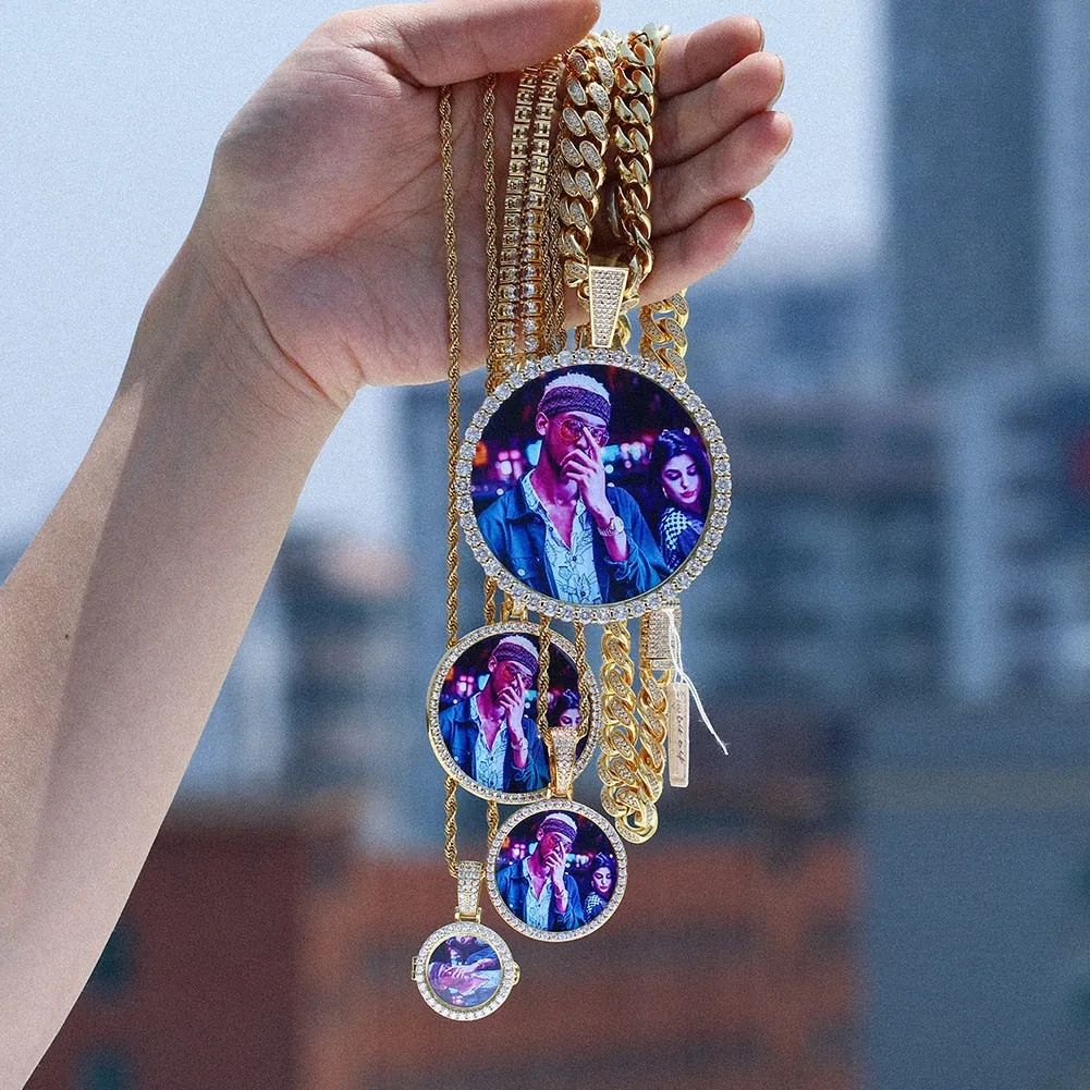 Custom Photo Medallion Necklace-Christmas Gifts For Women