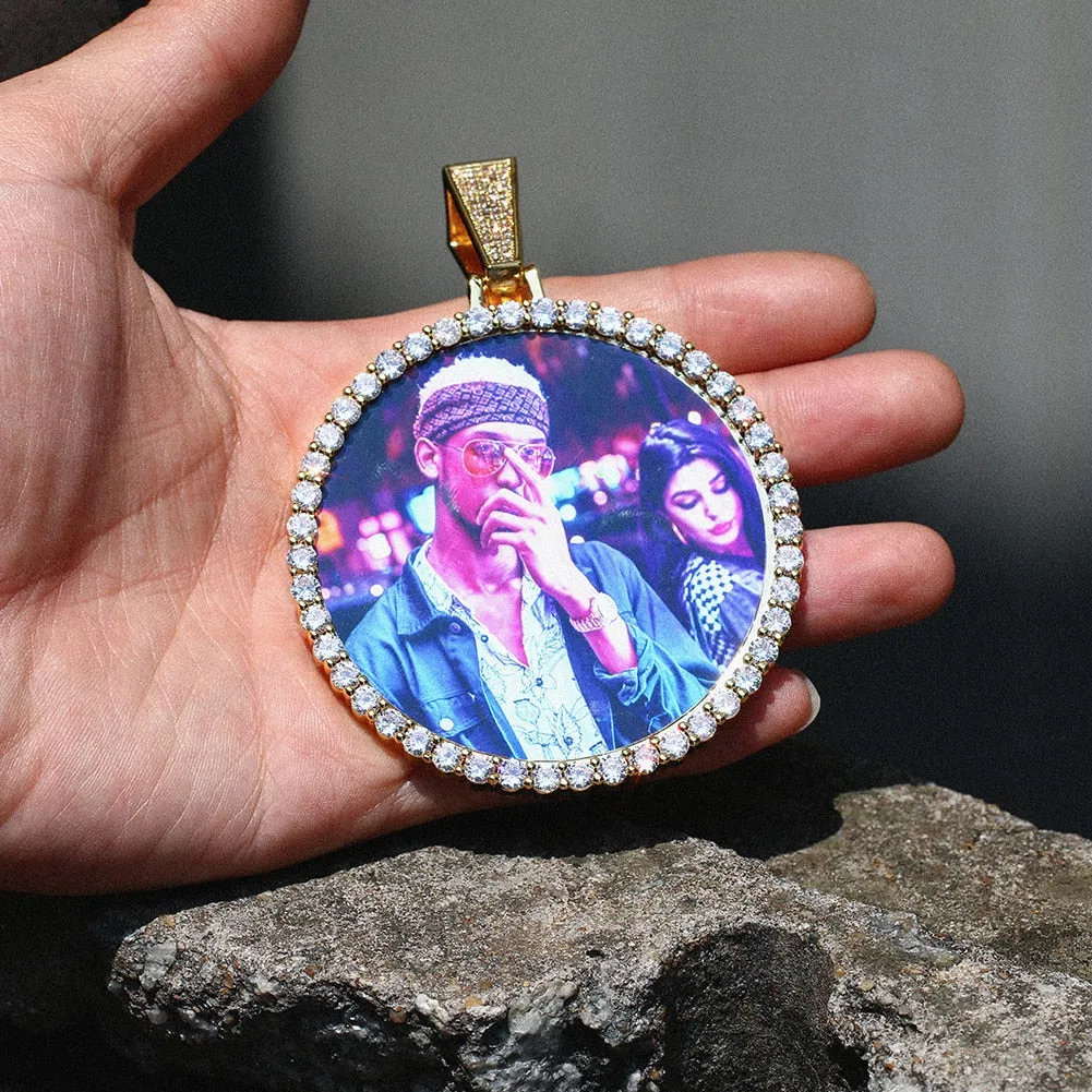 Custom Photo Medallion Necklace-Christmas Gifts For Women