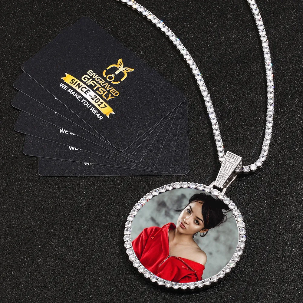 Custom Photo Medallion Necklace-Christmas Gifts For Women