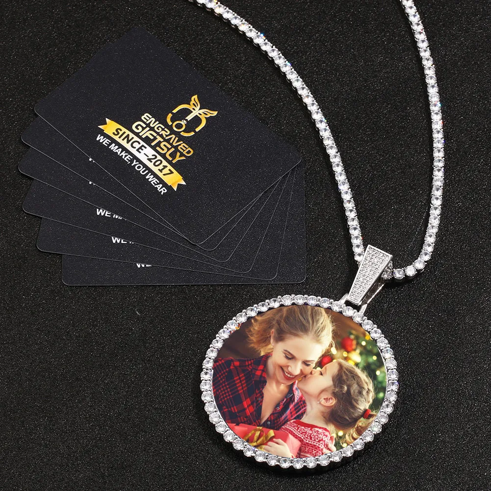 Custom Photo Medallion Necklace-Christmas Gifts For Women