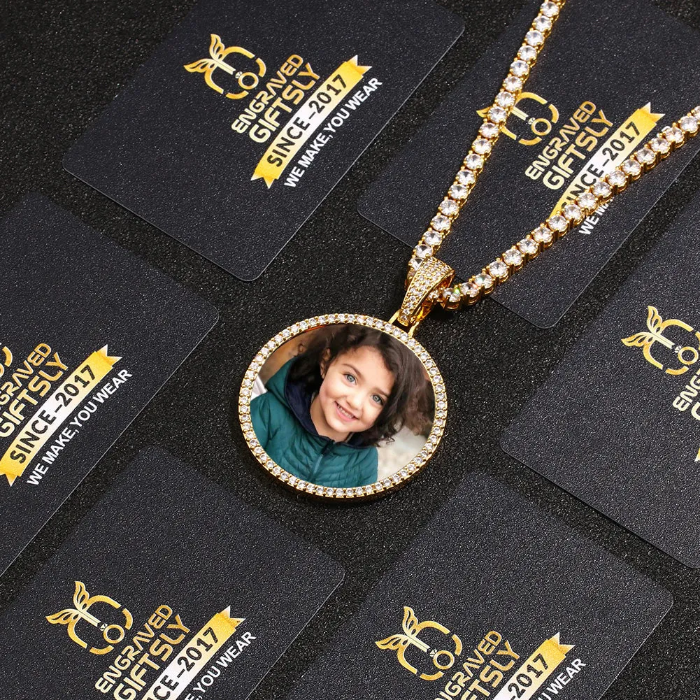 Custom Photo Medallion Necklace-Christmas Gifts For Women