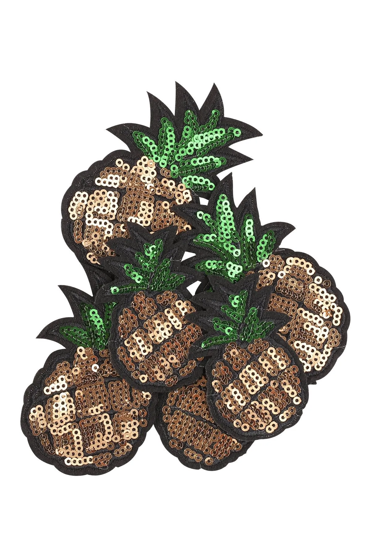 Decorative Embroidery Glitter Pineapple Sequins Patch