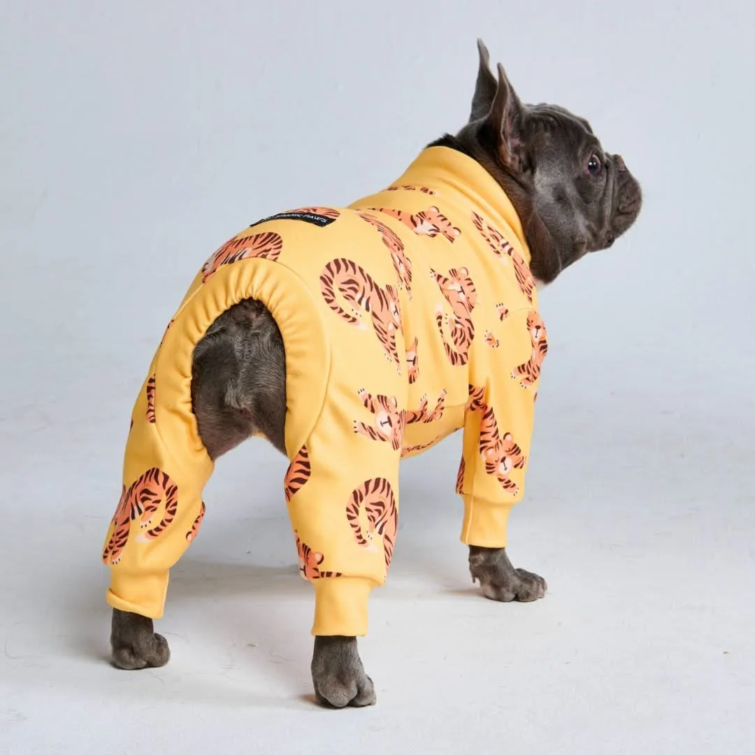 Dog Pajama - Tiger - Yellow