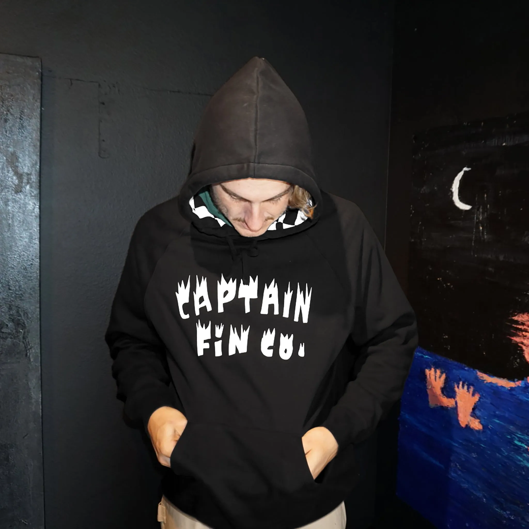 Downward Spiral Pullover Hoodie  - Blk