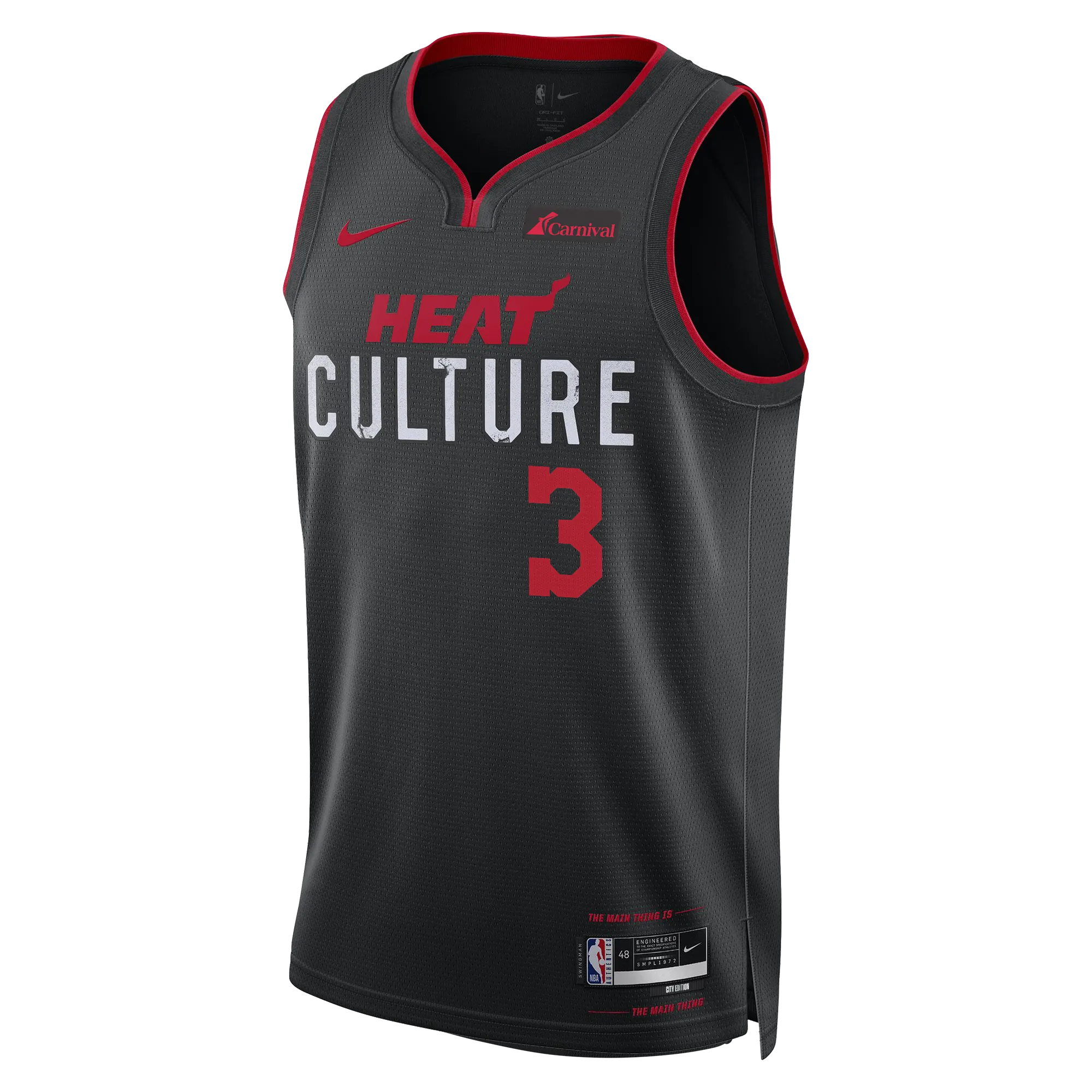 Dwyane Wade Nike HEAT Culture Swingman Jersey