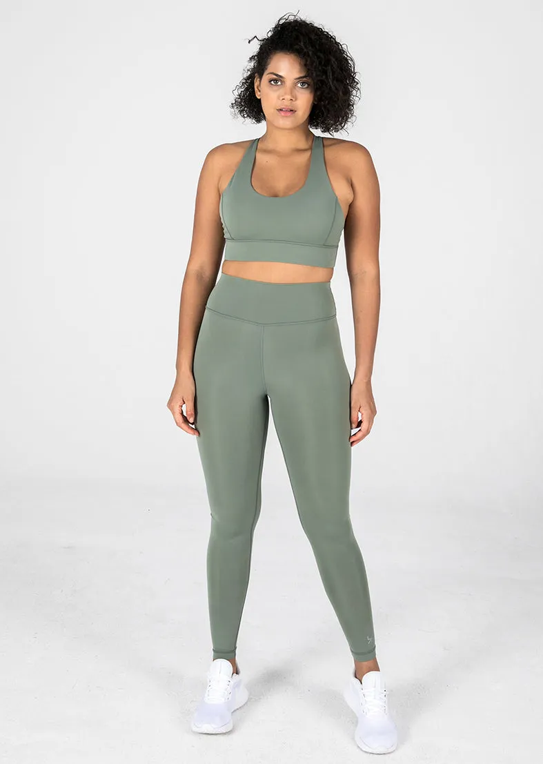 Elevate Glide Full Length Legging Khaki FINAL SALE