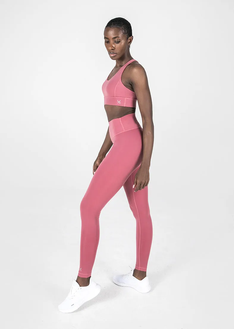 Elevate Glide Scrunch Bum Legging Rose FINAL SALE