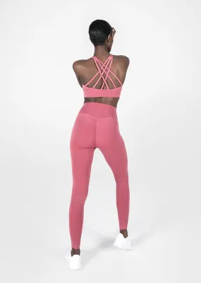 Elevate Glide Scrunch Bum Legging Rose FINAL SALE