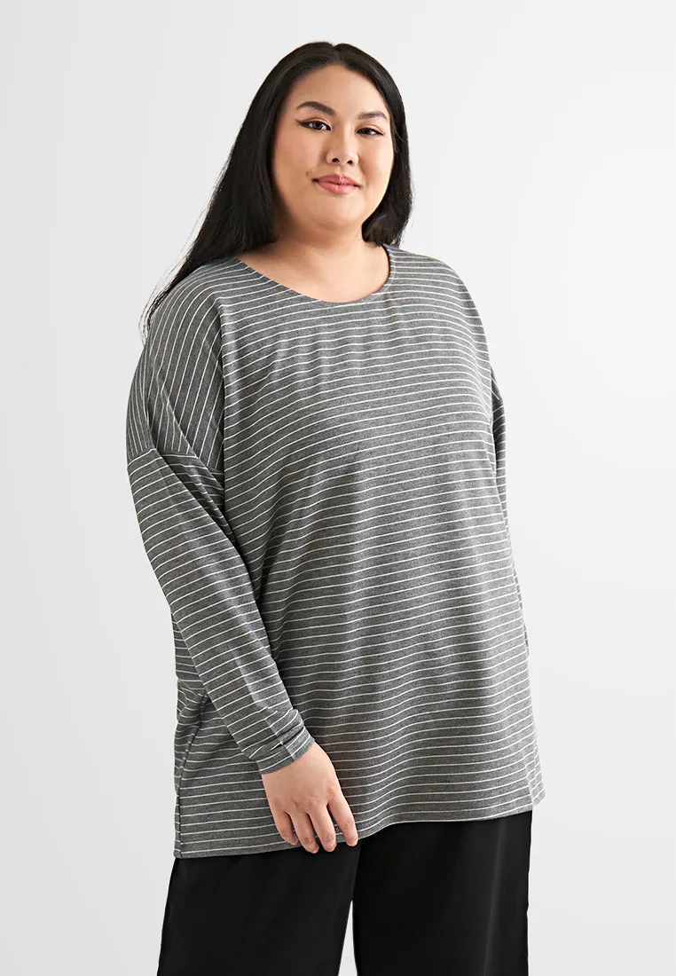 Emanuela Soft Oversized Striped Top