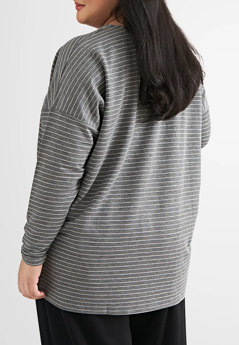 Emanuela Soft Oversized Striped Top