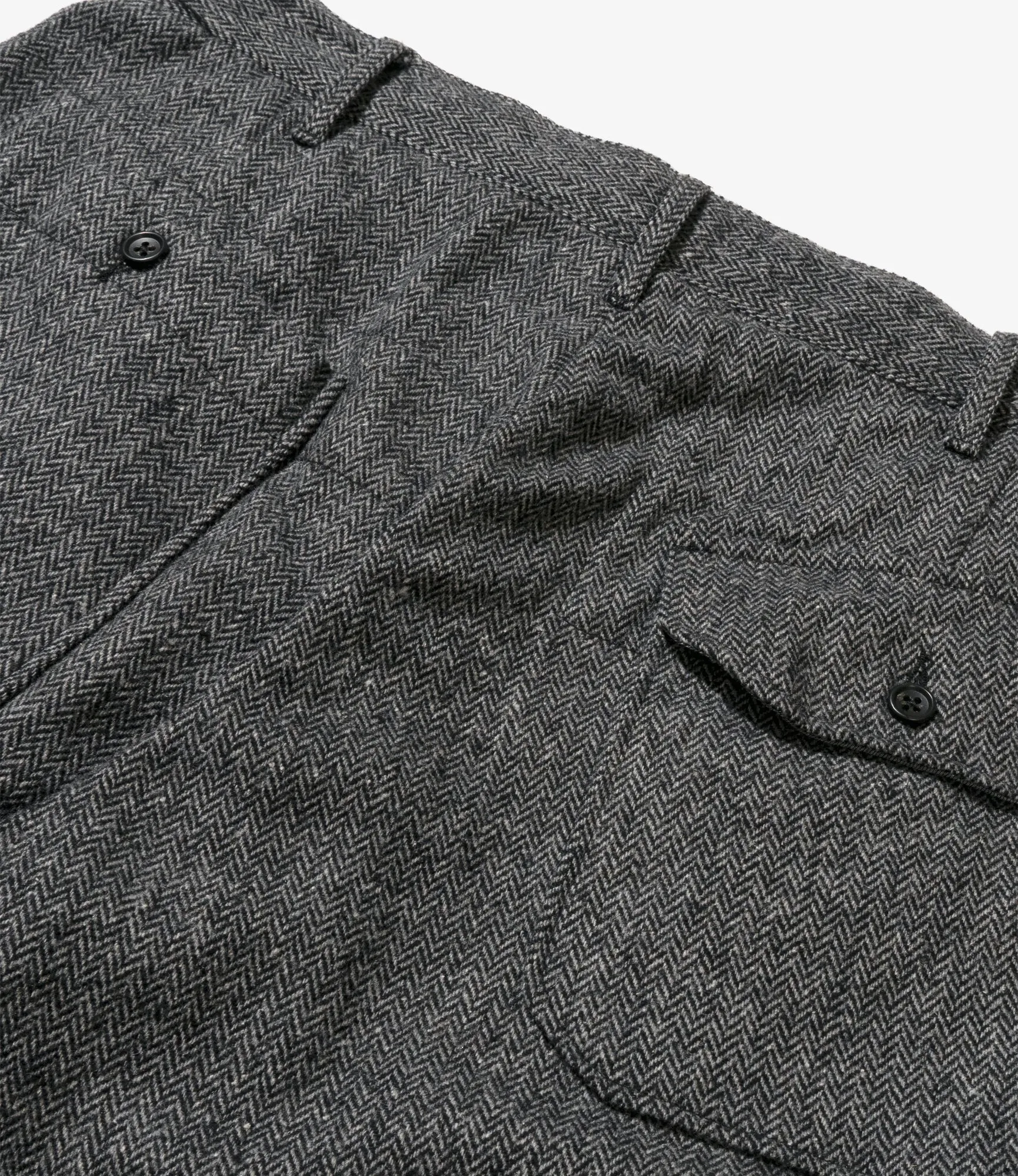 Engineered Garments Carlyle Pant - Grey Poly Wool Herringbone