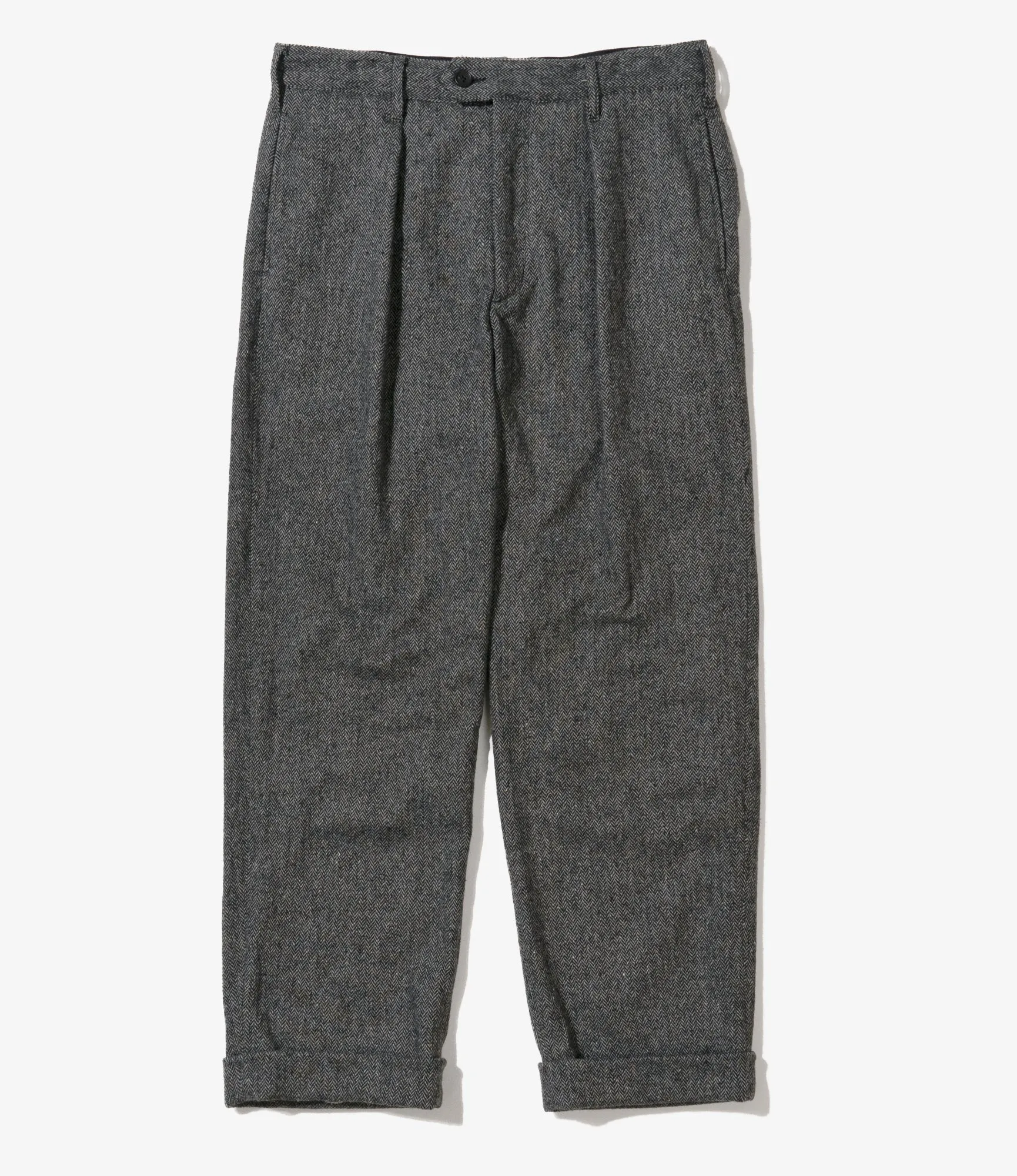 Engineered Garments Carlyle Pant - Grey Poly Wool Herringbone