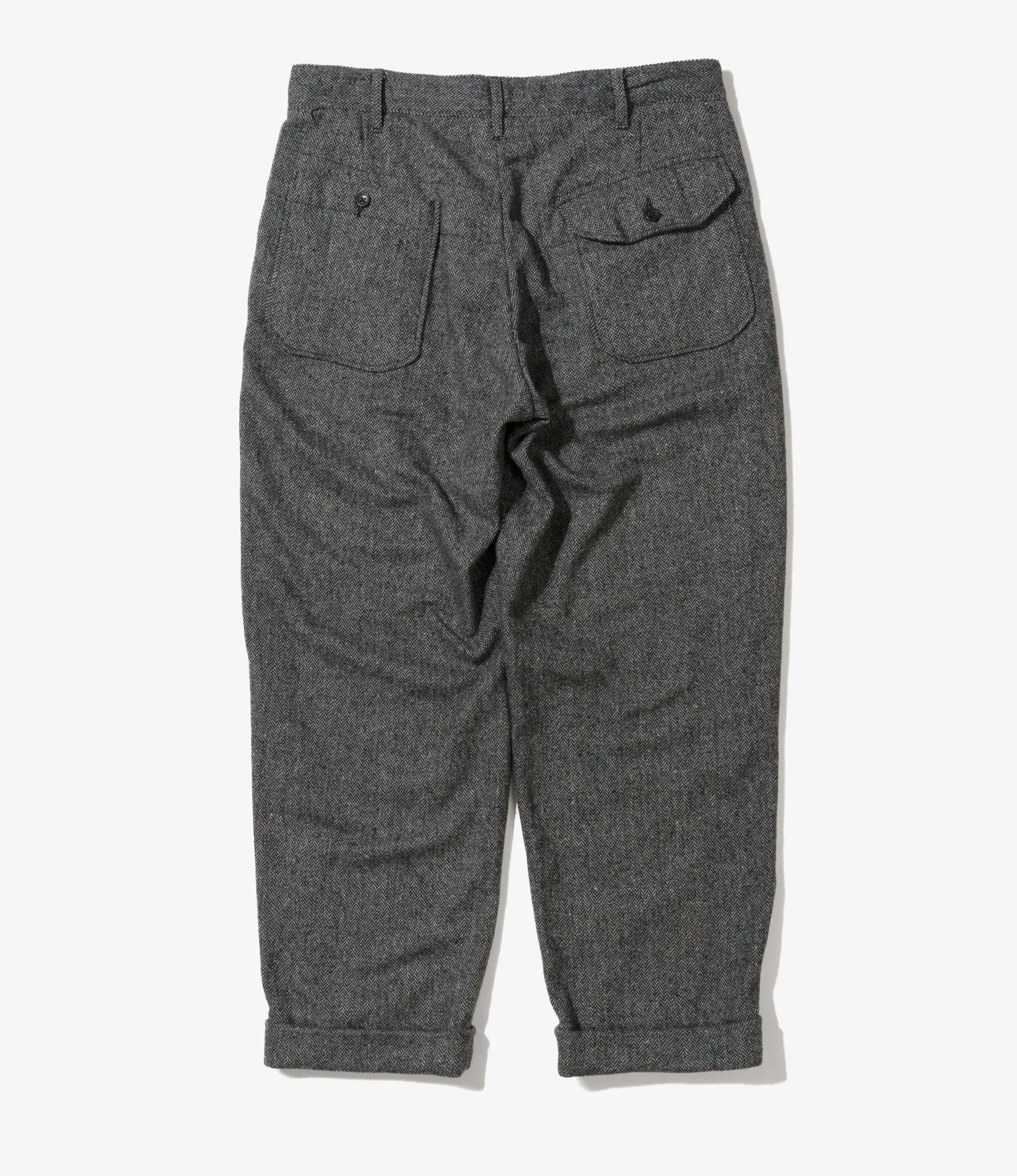 Engineered Garments Carlyle Pant - Grey Poly Wool Herringbone