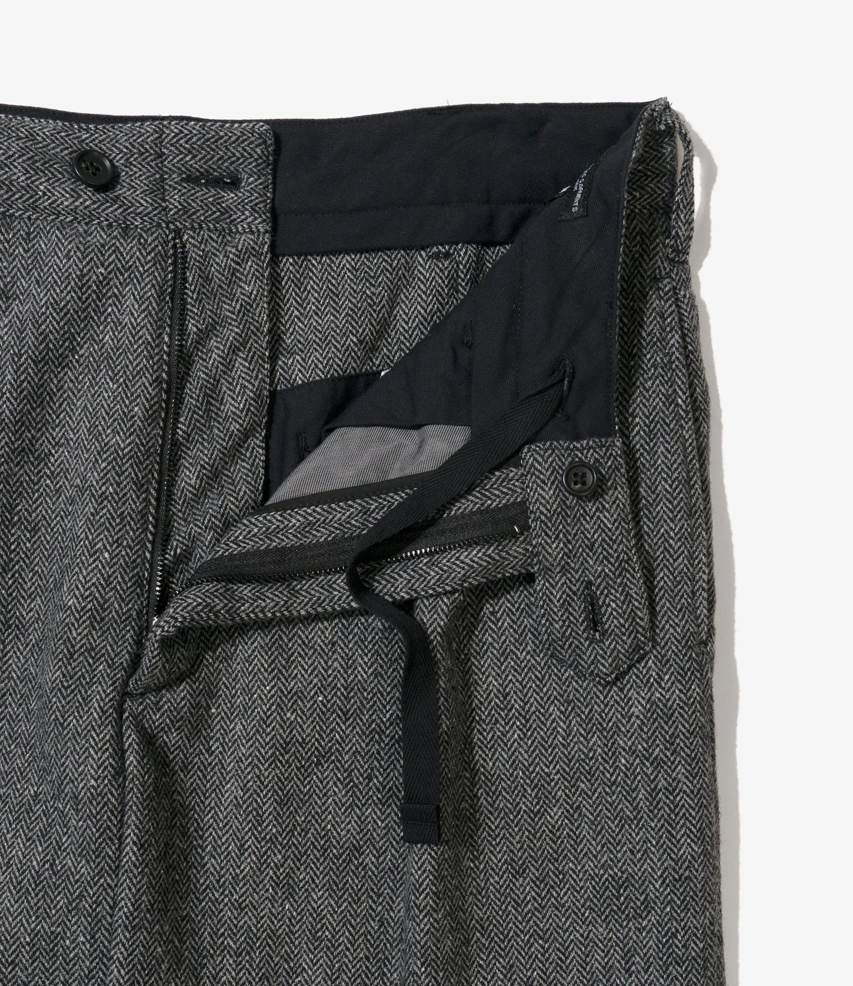 Engineered Garments Carlyle Pant - Grey Poly Wool Herringbone