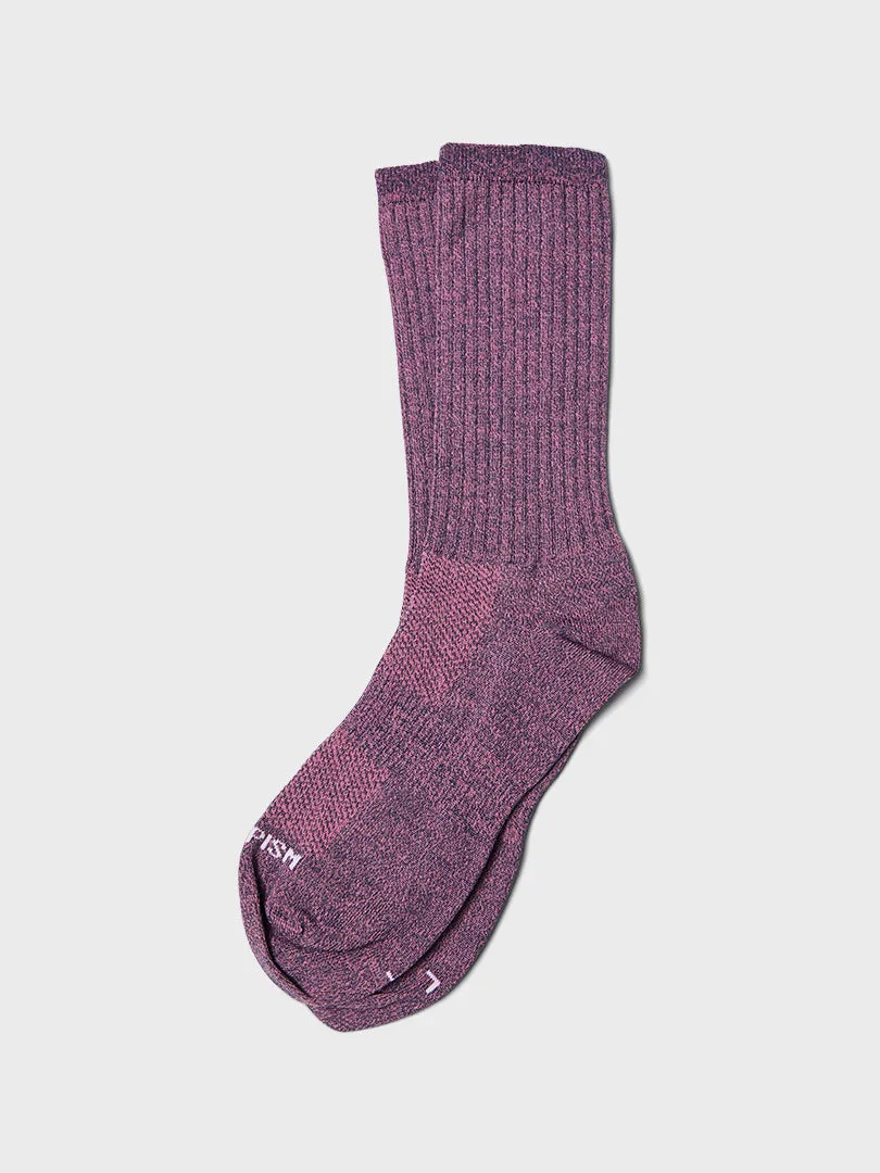 Escapism Melange Socks in Mauve