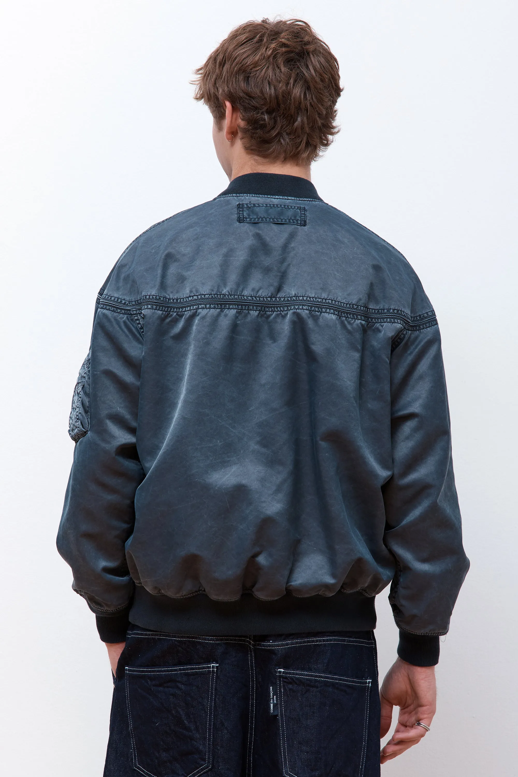 Faded Bomber Jacket Navy