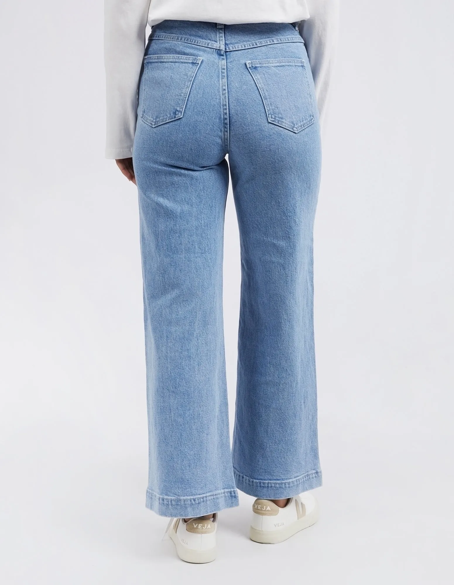 Foxwood Sarah Wide Leg Jean - Light Blue