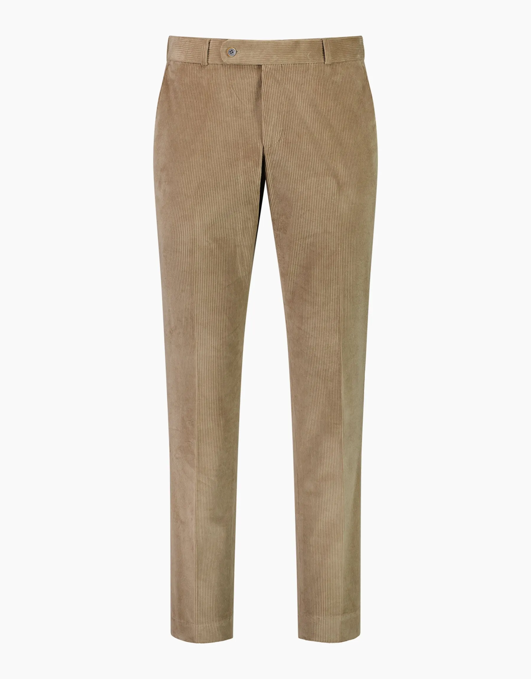 Gambino Beige Stretch Corduroy Trouser