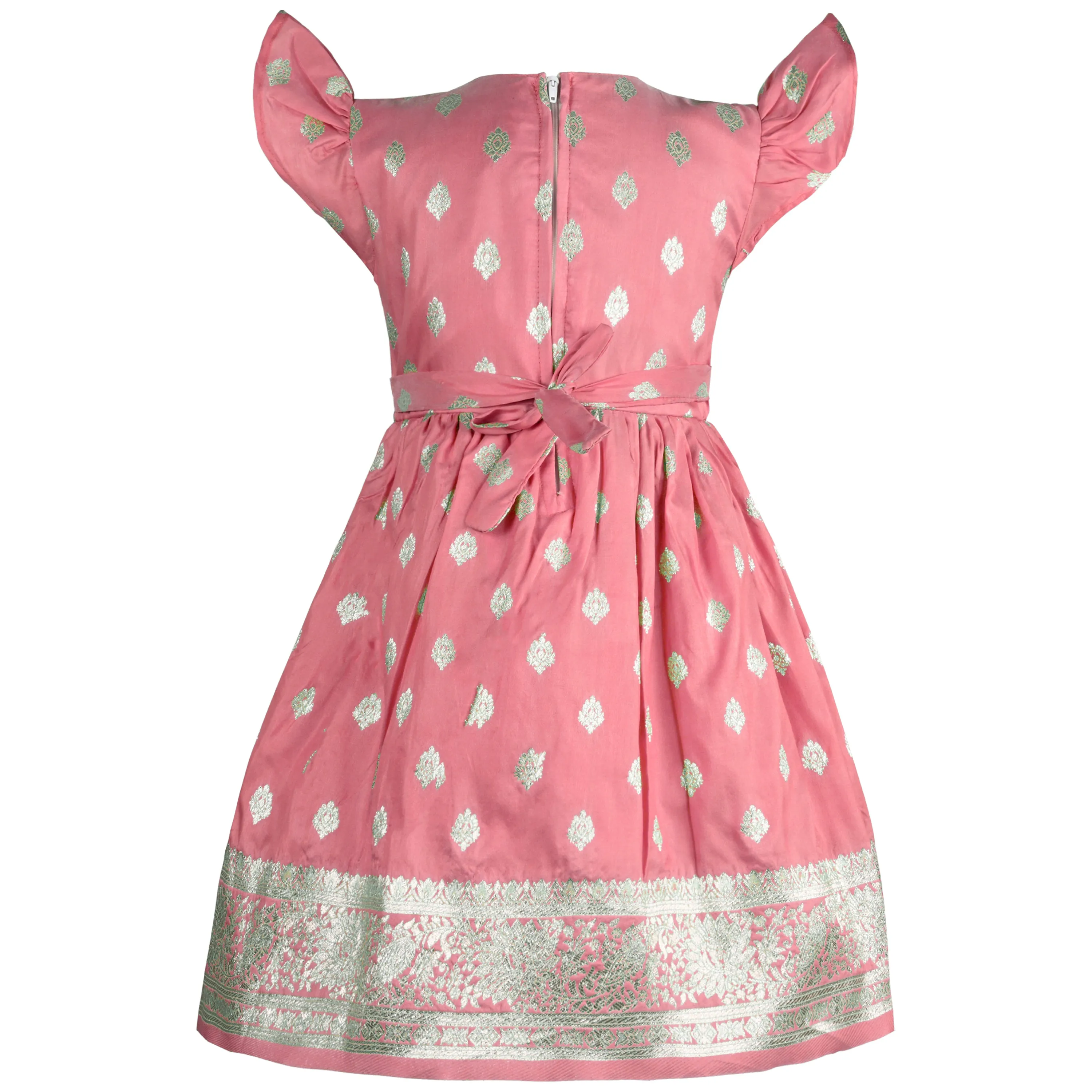 Girls A-Line Embroidered Dress