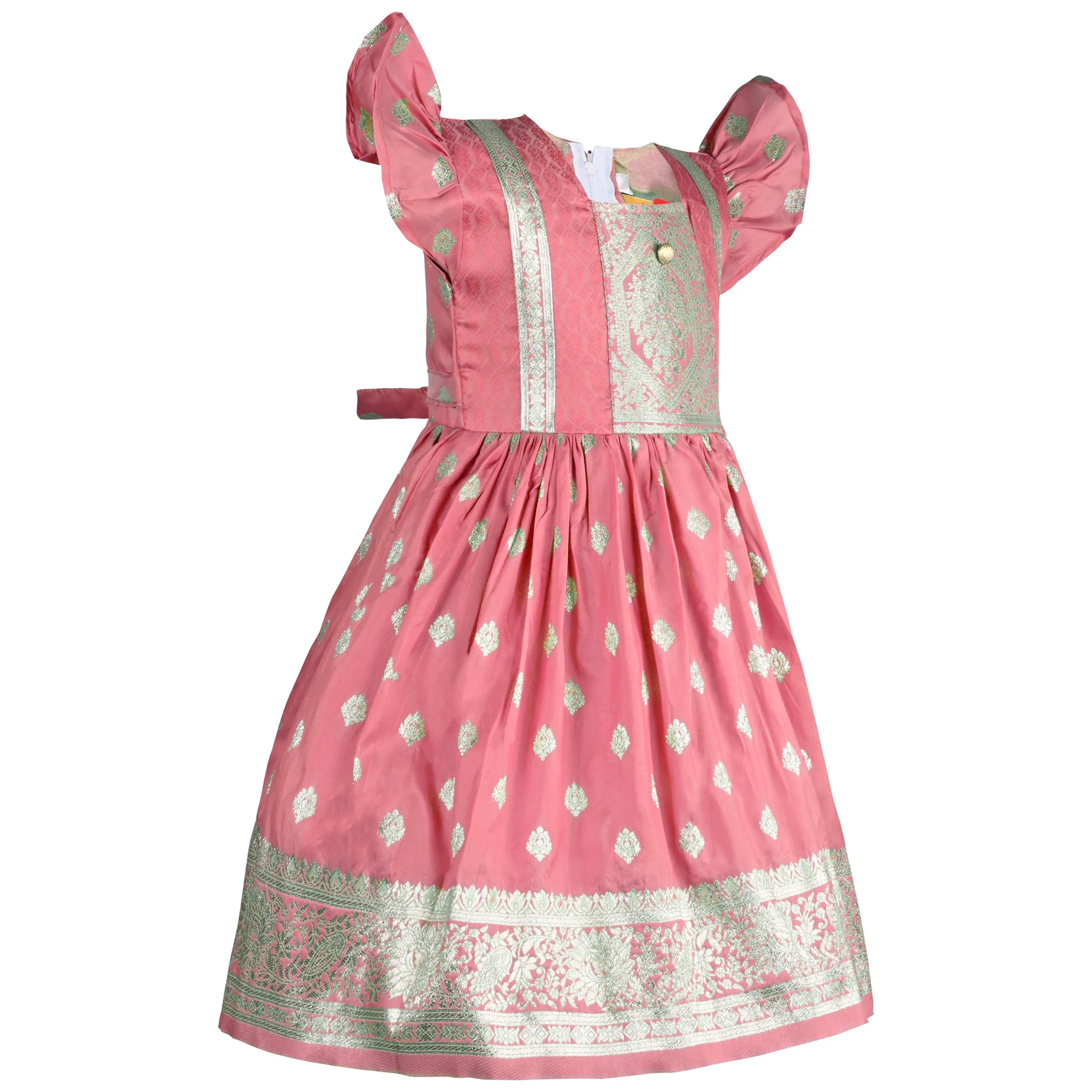 Girls A-Line Embroidered Dress