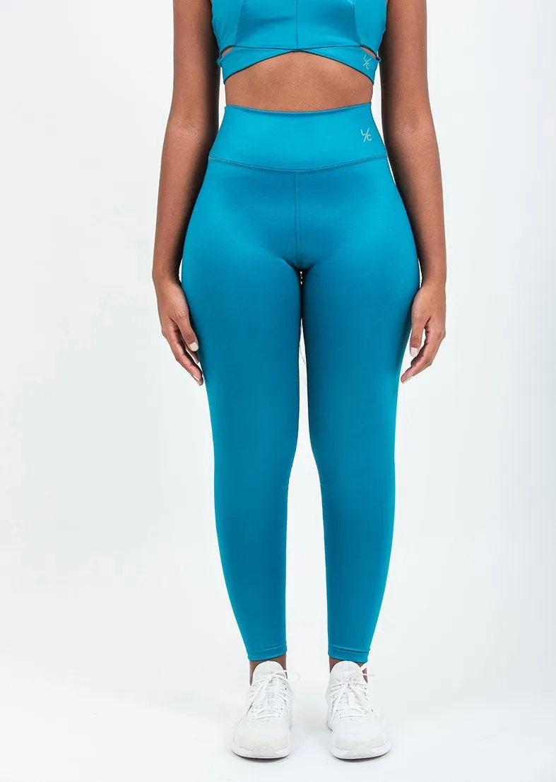 Glow High Waist Legging Tahitian Blue FINAL SALE