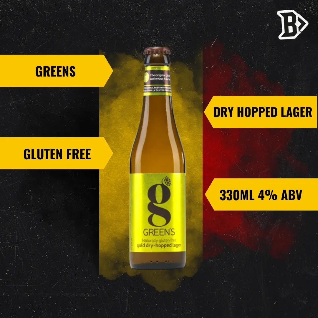 GREEN's Gluten Free Dry Hopped Lager 330ml Bottles - 4.0% ABV (12 Pack)