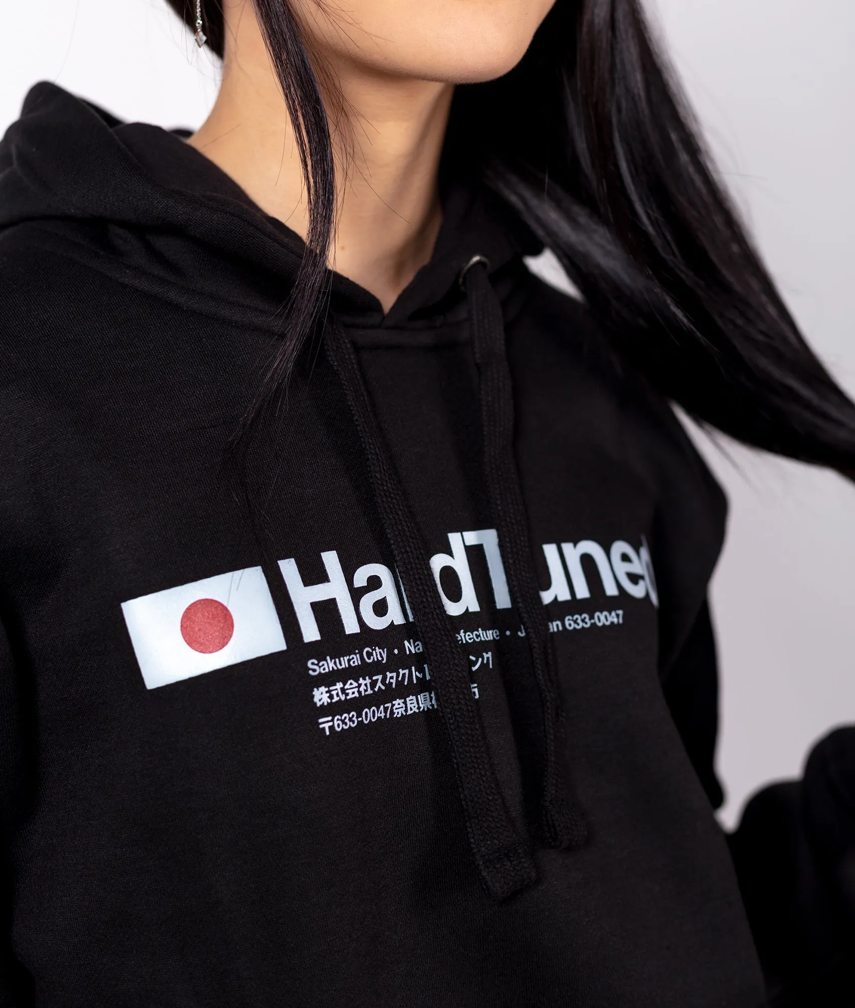 Hardtuned Essential Womens Hoodie - Black