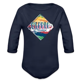 Hippie In Training Organic Long Sleeve Baby Bodysuit