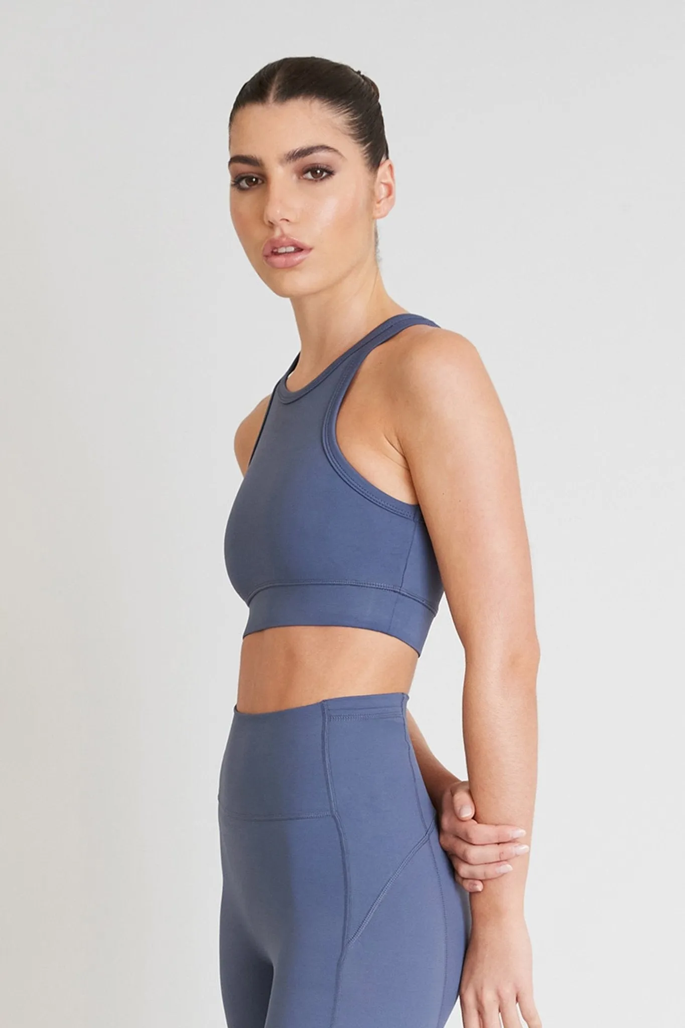 Hustle Racer Bra (Shadow Blue)