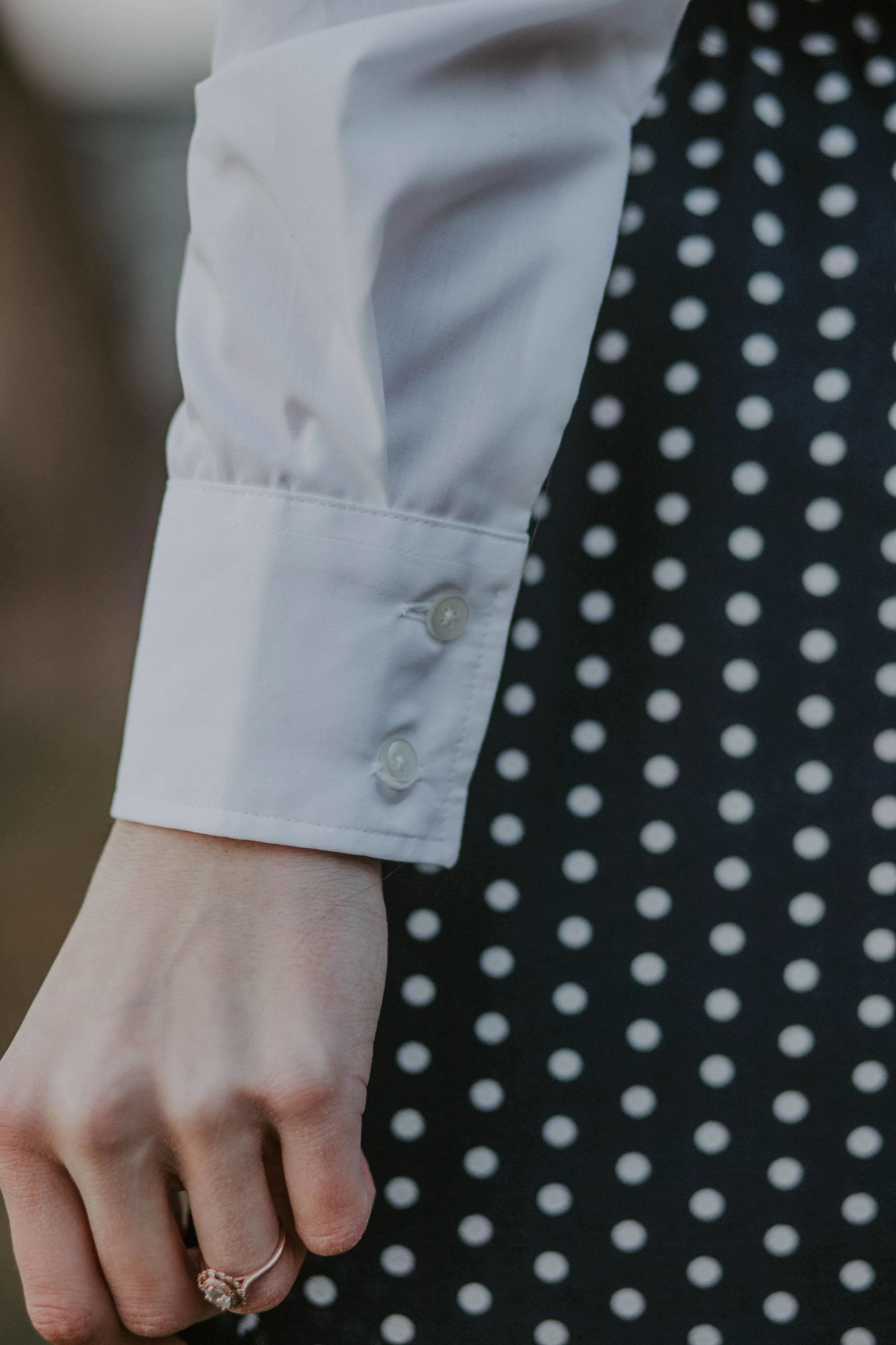 Ladies' Long Sleeve Dress Shirt White