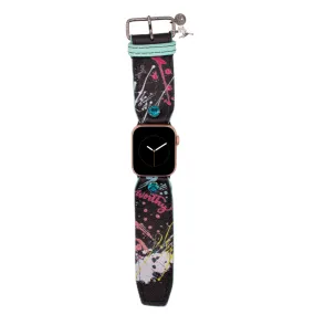 Limited Edition - "Nail Polish Pop" on Black Watchband