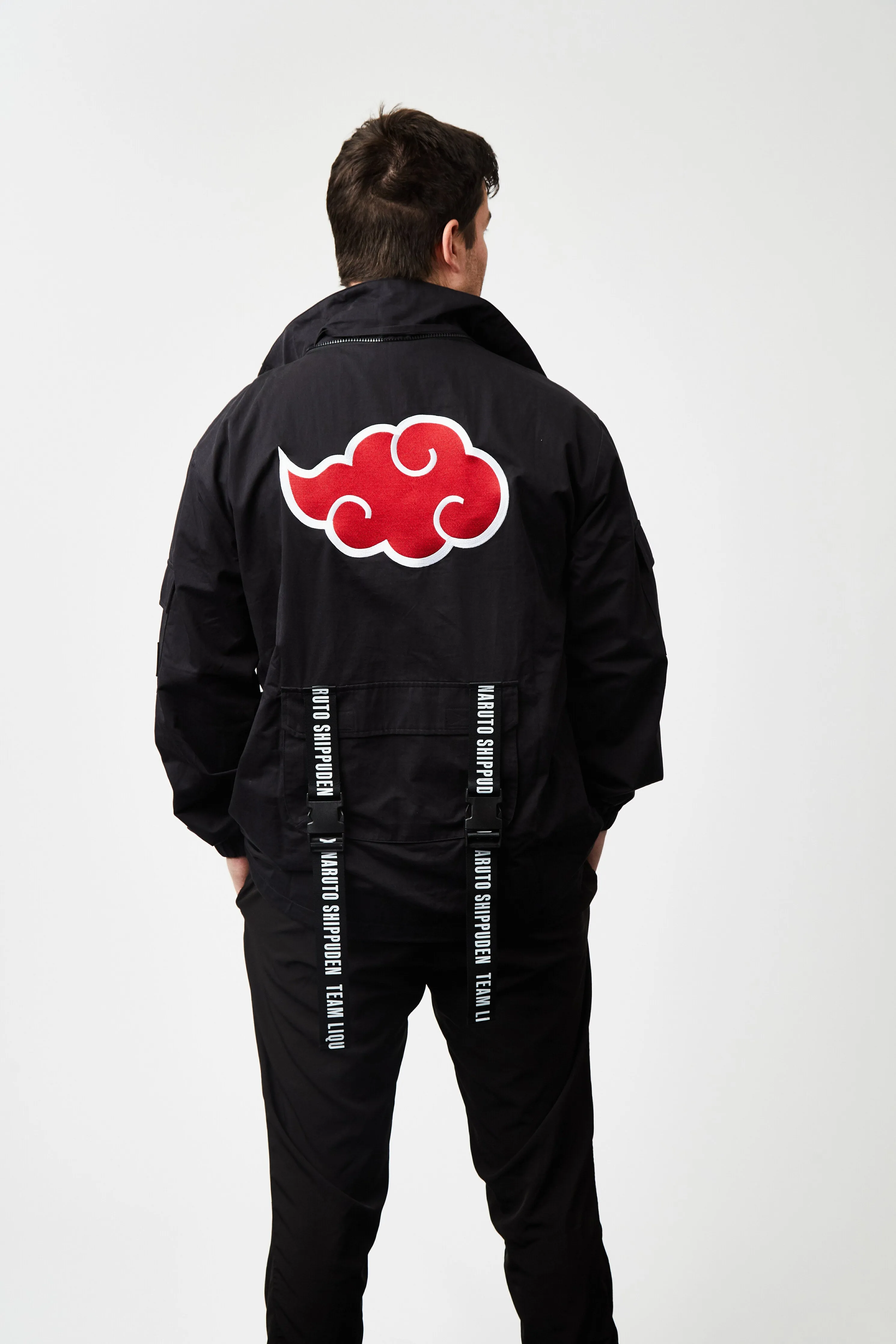 LIQUID X NARUTO AKATSUKI TSUKUYOMI ITACHI PACKABLE TECH JACKET