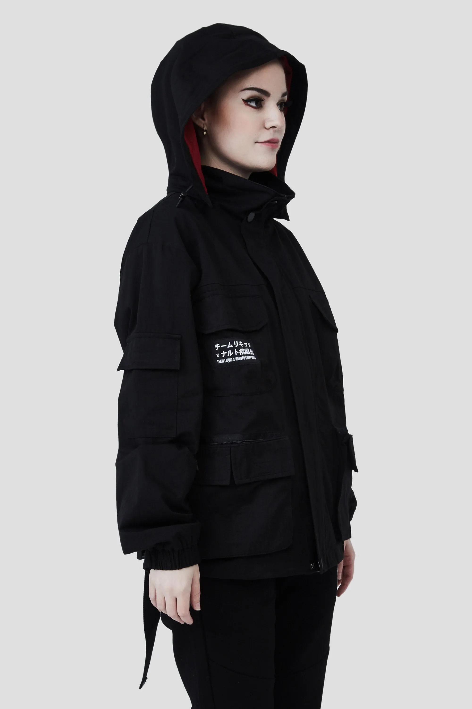 LIQUID X NARUTO AKATSUKI TSUKUYOMI ITACHI PACKABLE TECH JACKET