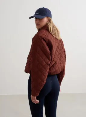 Mahogany Quilted Femme Jacket