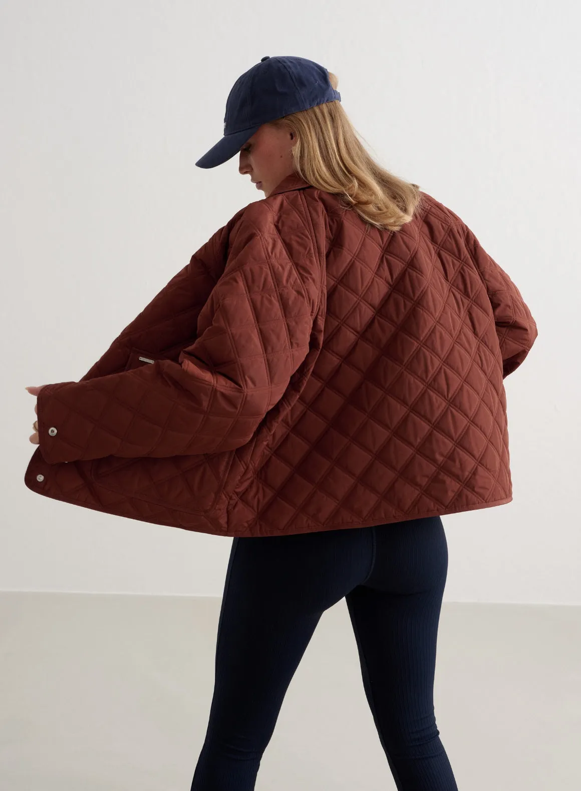 Mahogany Quilted Femme Jacket