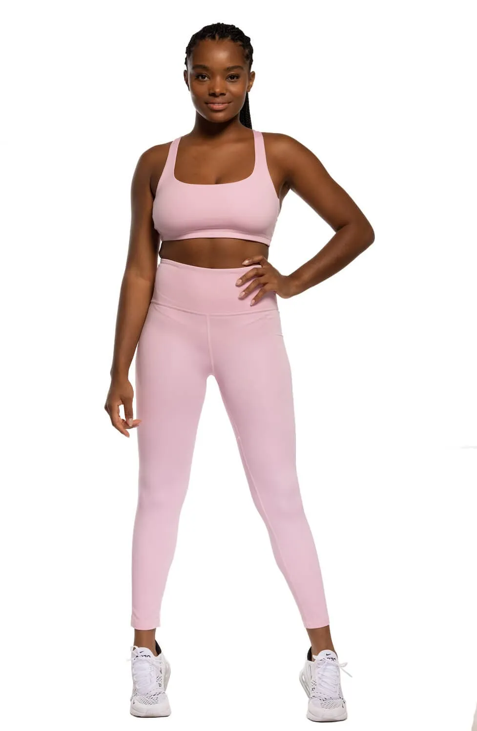 Maya 7/8 Leggings - Rose Quartz