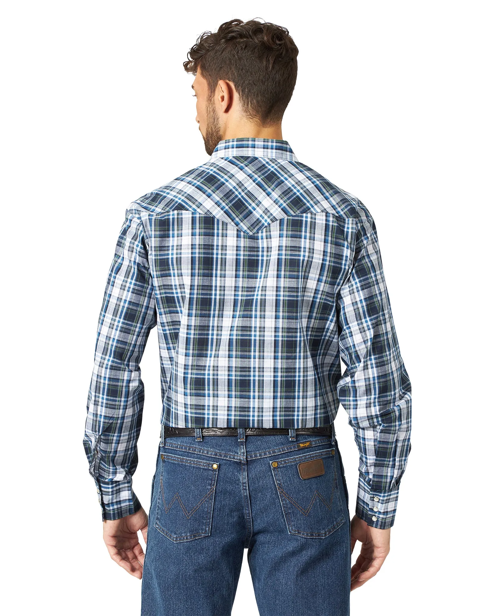 Men's Assorted Plaid Western Long Sleeve Shirts